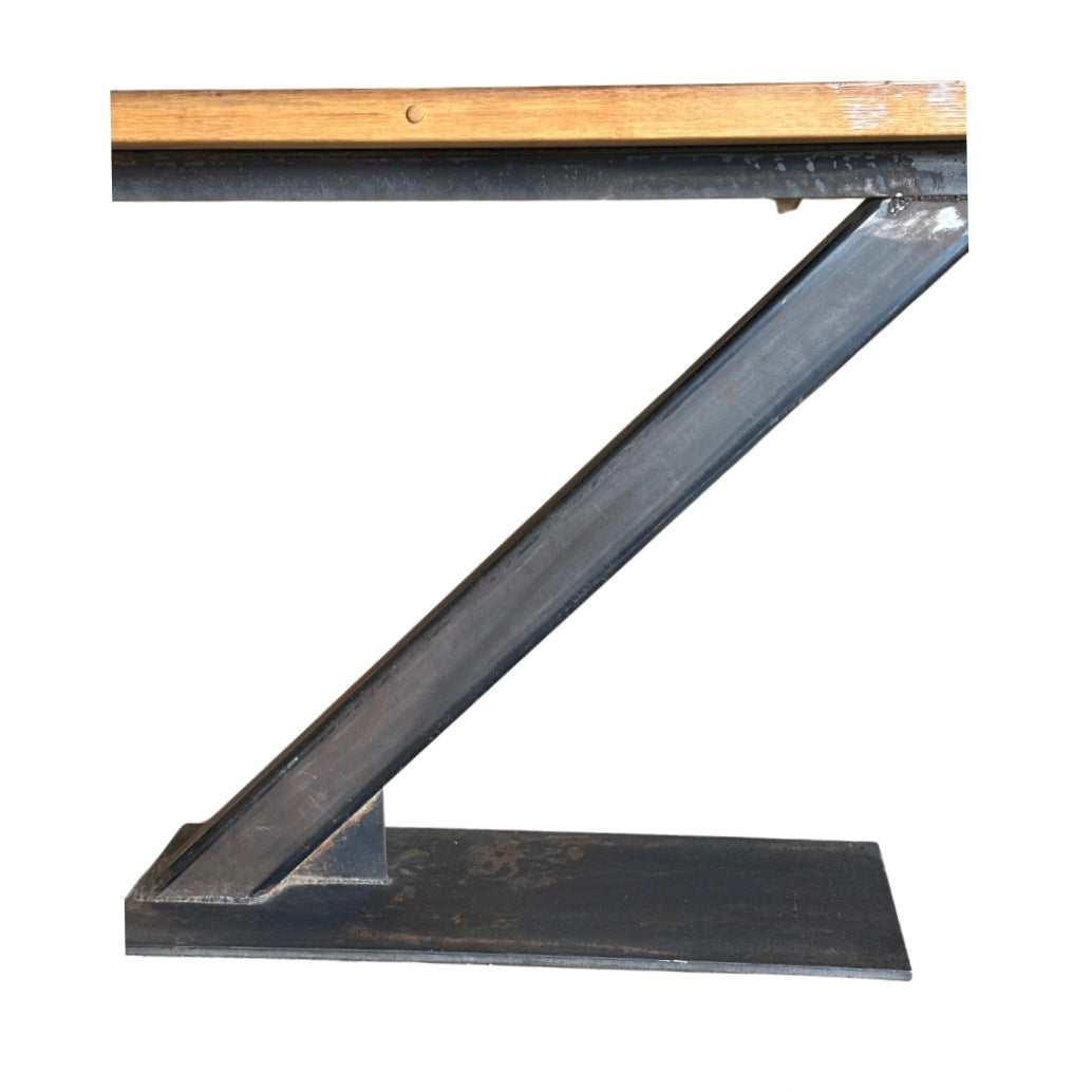 McSwain Custom Z Console Table ~ Wood & Steel