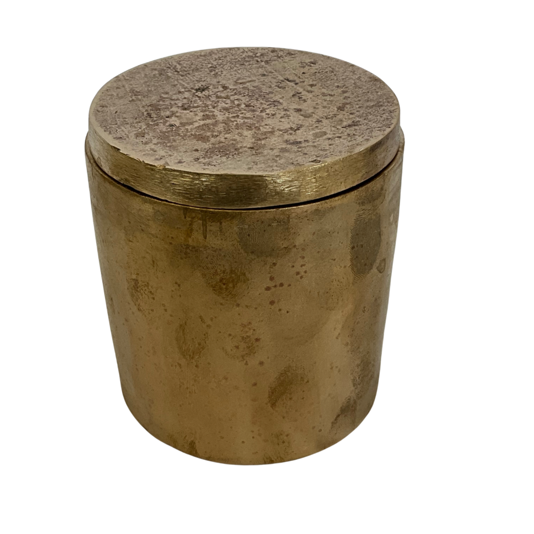 Solid Bronze Gardenia Candle with Lid #2