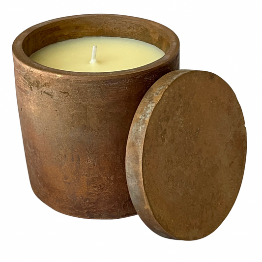 Solid Bronze Gardenia Hand Made Candle #12