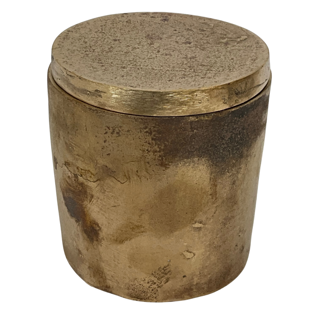 Solid Bronze Gardenia Candle with Lid #12