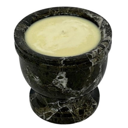 Olive Green Tones Marble Gardenia Candle