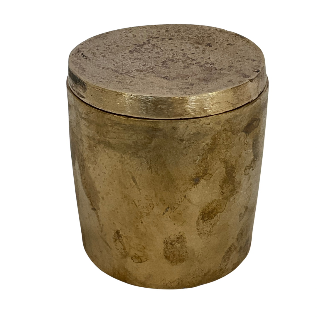 Solid Bronze Gardenia Candle with Lid #17