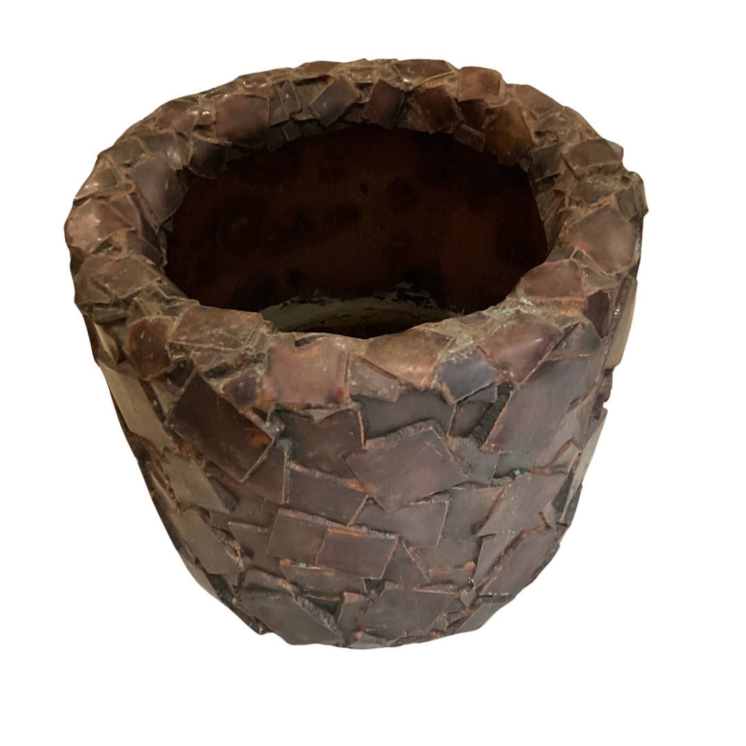 Bronze Patchwork Style Oversized Planter