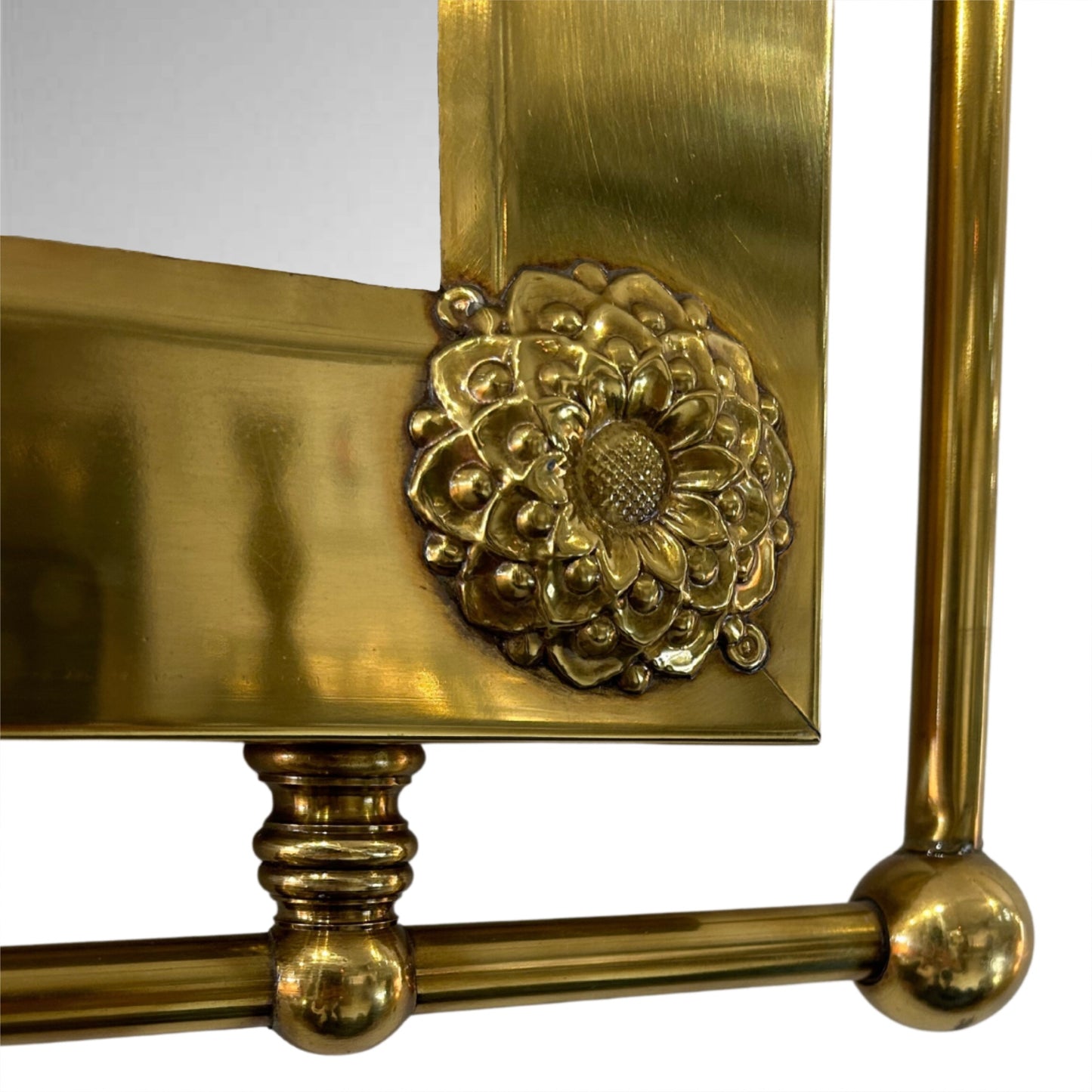 Neo-Classical Brass Mirror