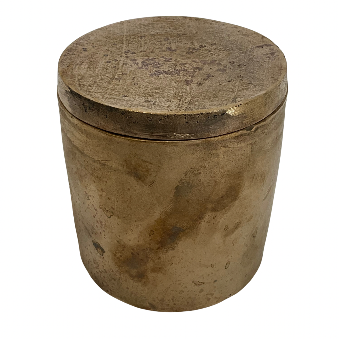 Solid Bronze Gardenia Candle with Lid #9