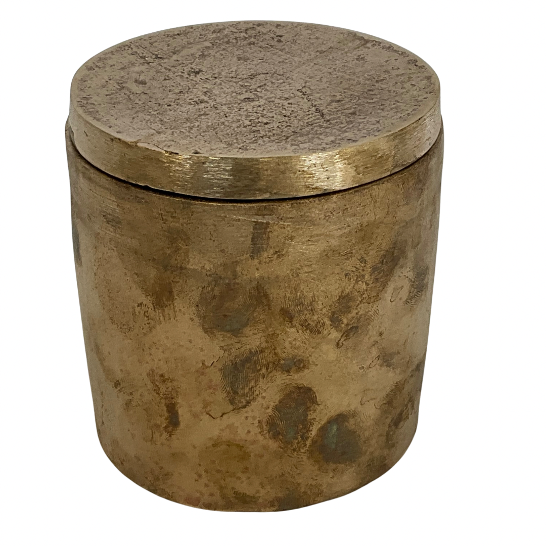 Solid Bronze Gardenia Candle with Lid #7