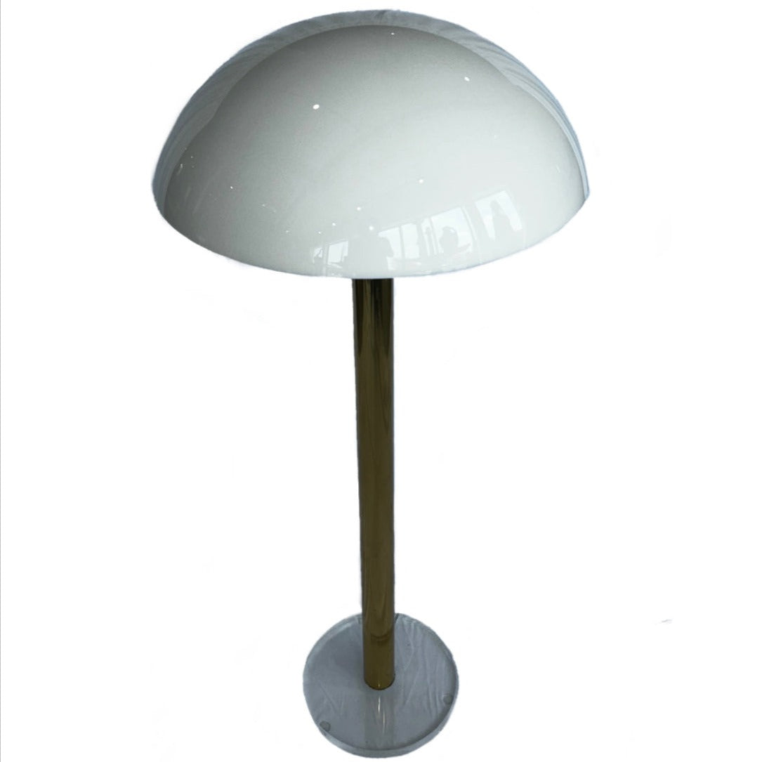 Mushroom Brass Touch-Activated Floor Lamp