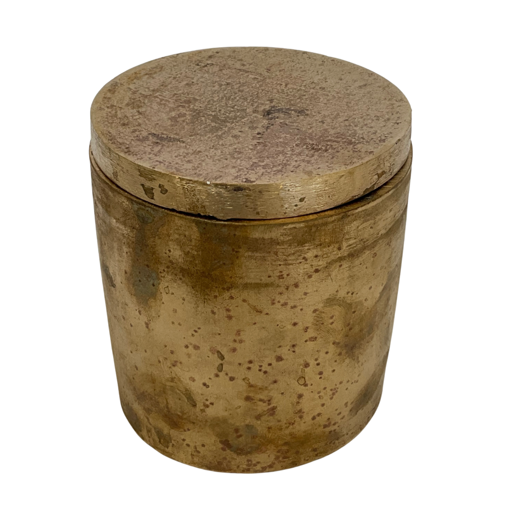 Solid Bronze Gardenia Candle with Lid #18