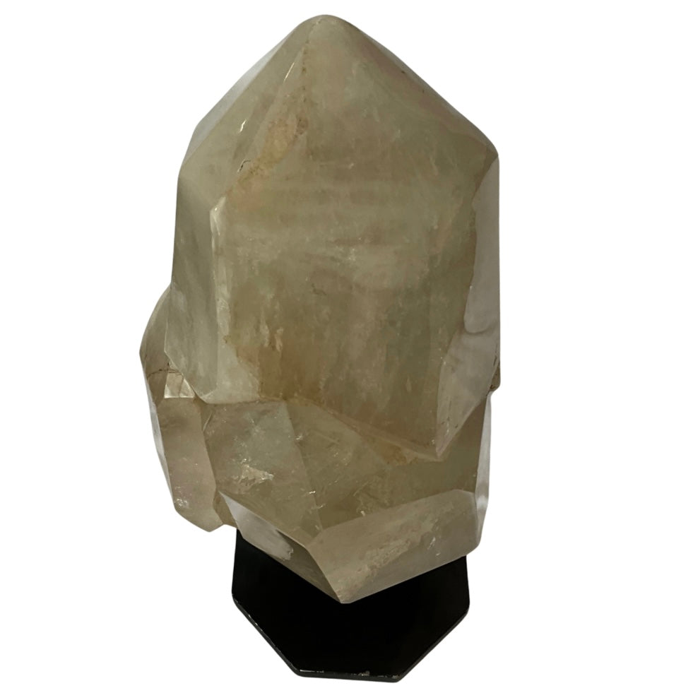 Large Citrine Crystal (126 LBS) on Metal Stand