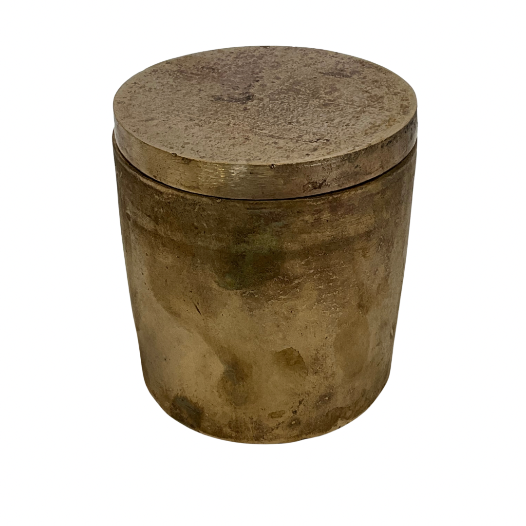 Solid Bronze Gardenia Candle with Lid #18