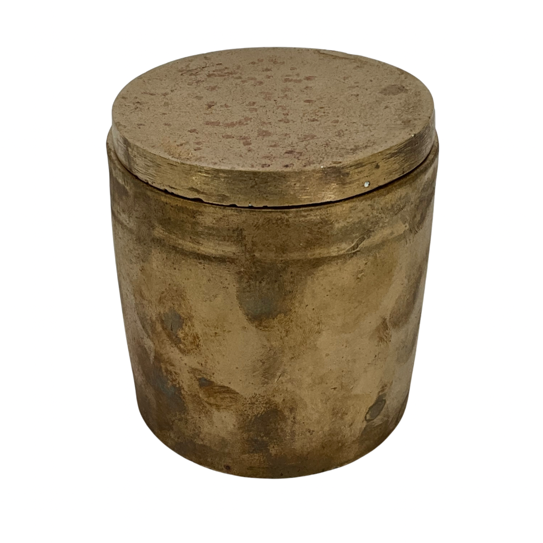 Solid Bronze Gardenia Candle with Lid #19