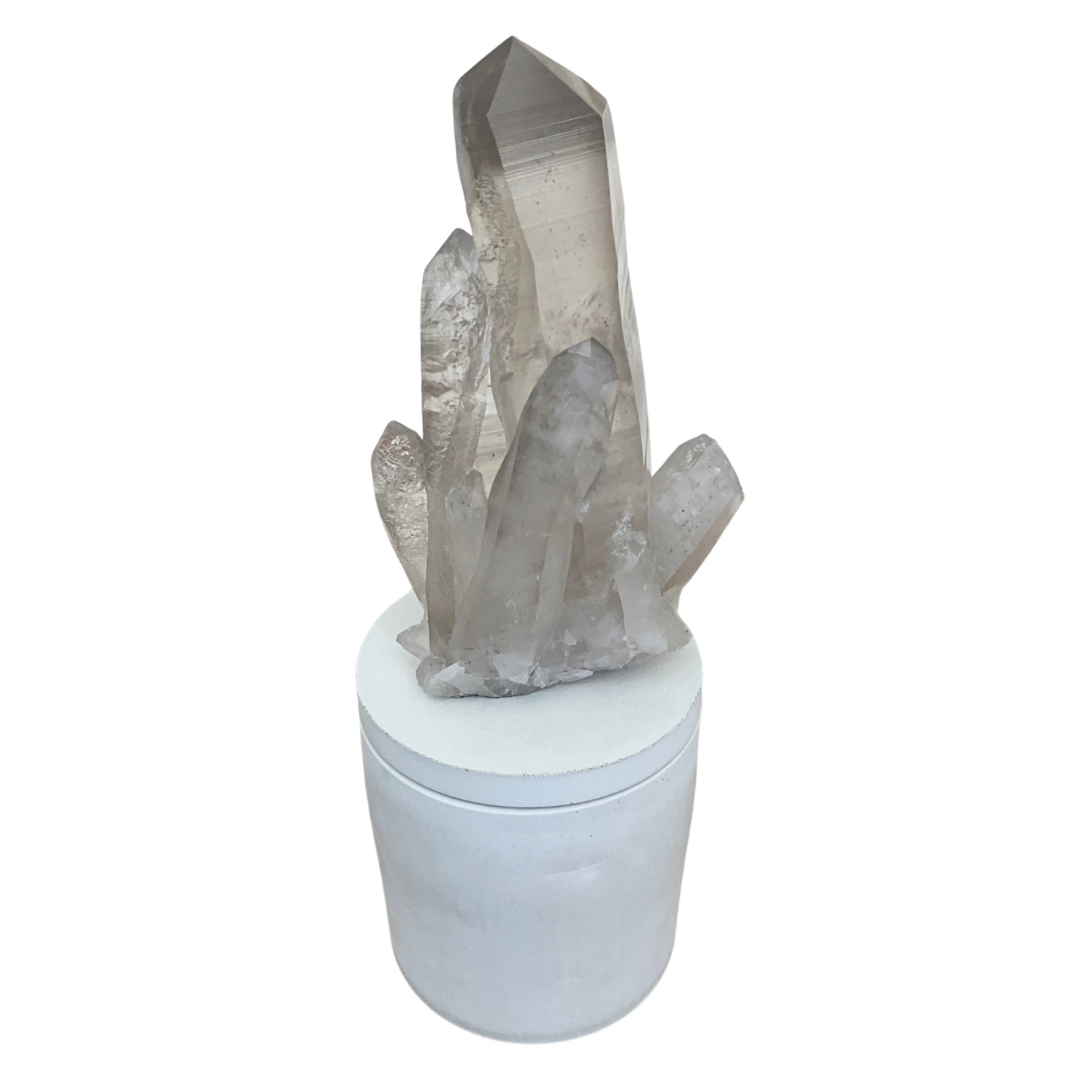 Quartz Crystal Generators Point Lid Candle