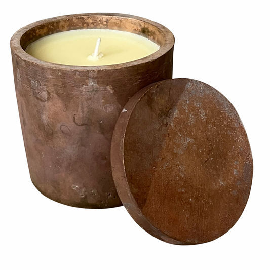 Solid Bronze Gardenia Hand Made Candle #5