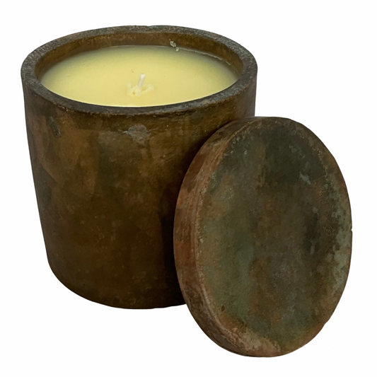 Solid Bronze Gardenia Hand Made Candle #10