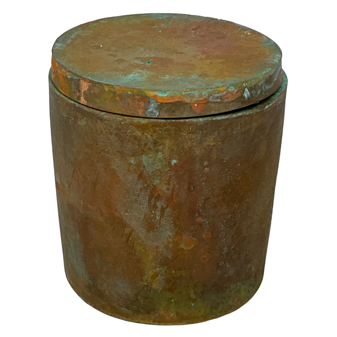 Solid Patinated Bronze Gardenia Candle #6