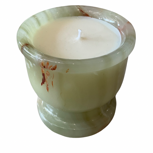 Medium Onyx Marble Gardenia Candle 7