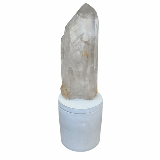 Quartz Crystal Abstract Generator Lid Gardenia Candle