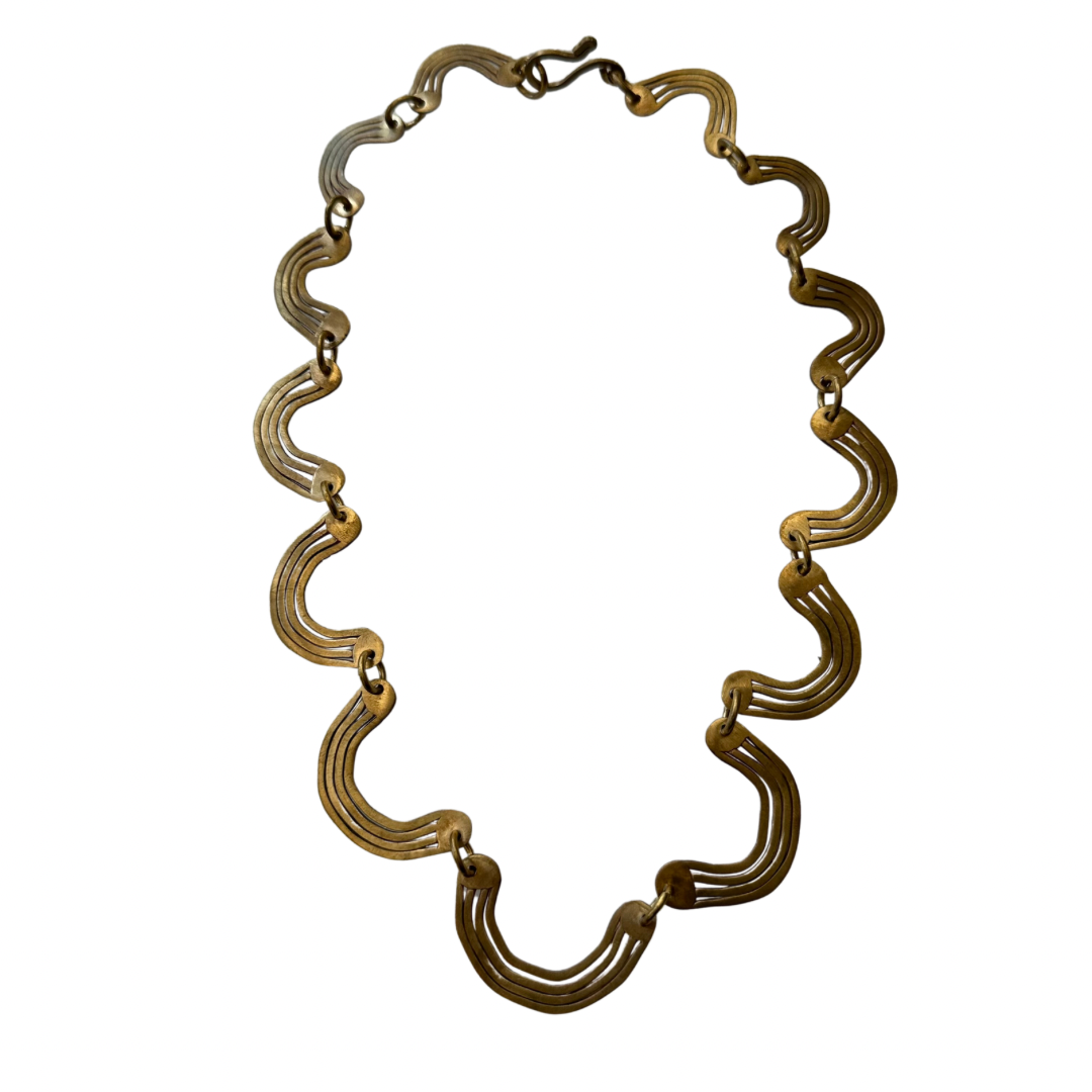 Arco Iris Hand Made Brass Necklace