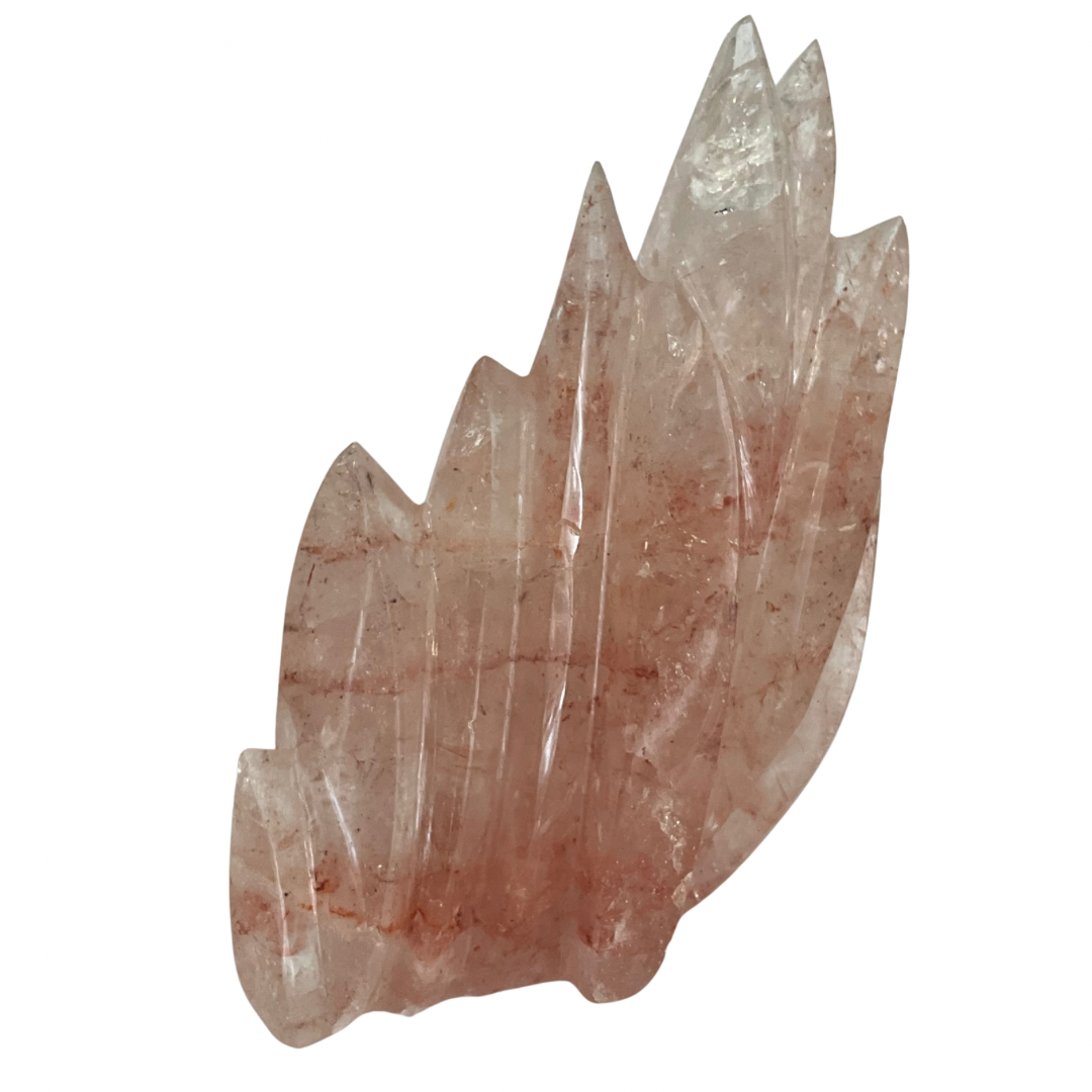 Pink Quartz Crystal with Multiple Spikes