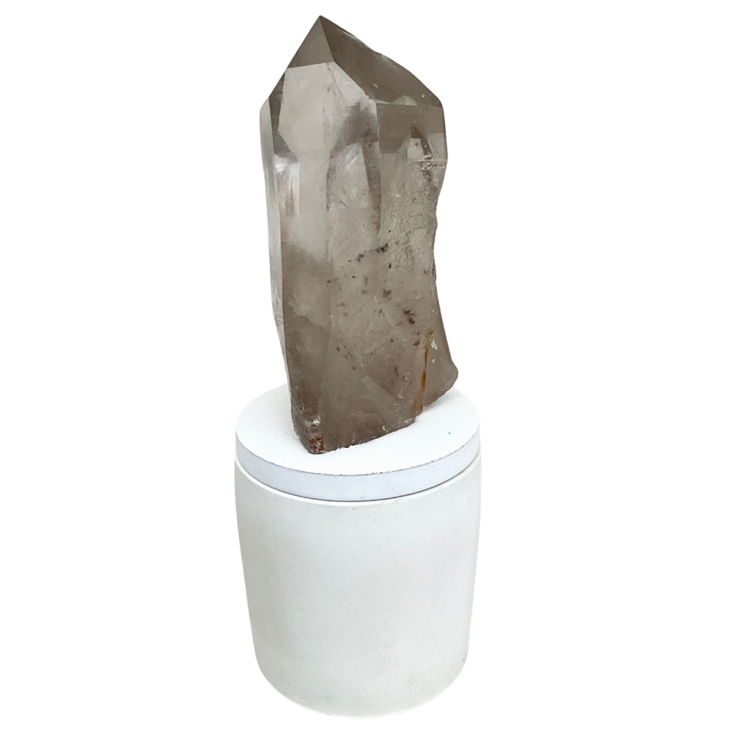 Quartz Crystal Twin Generators Lid Gardenia Candle