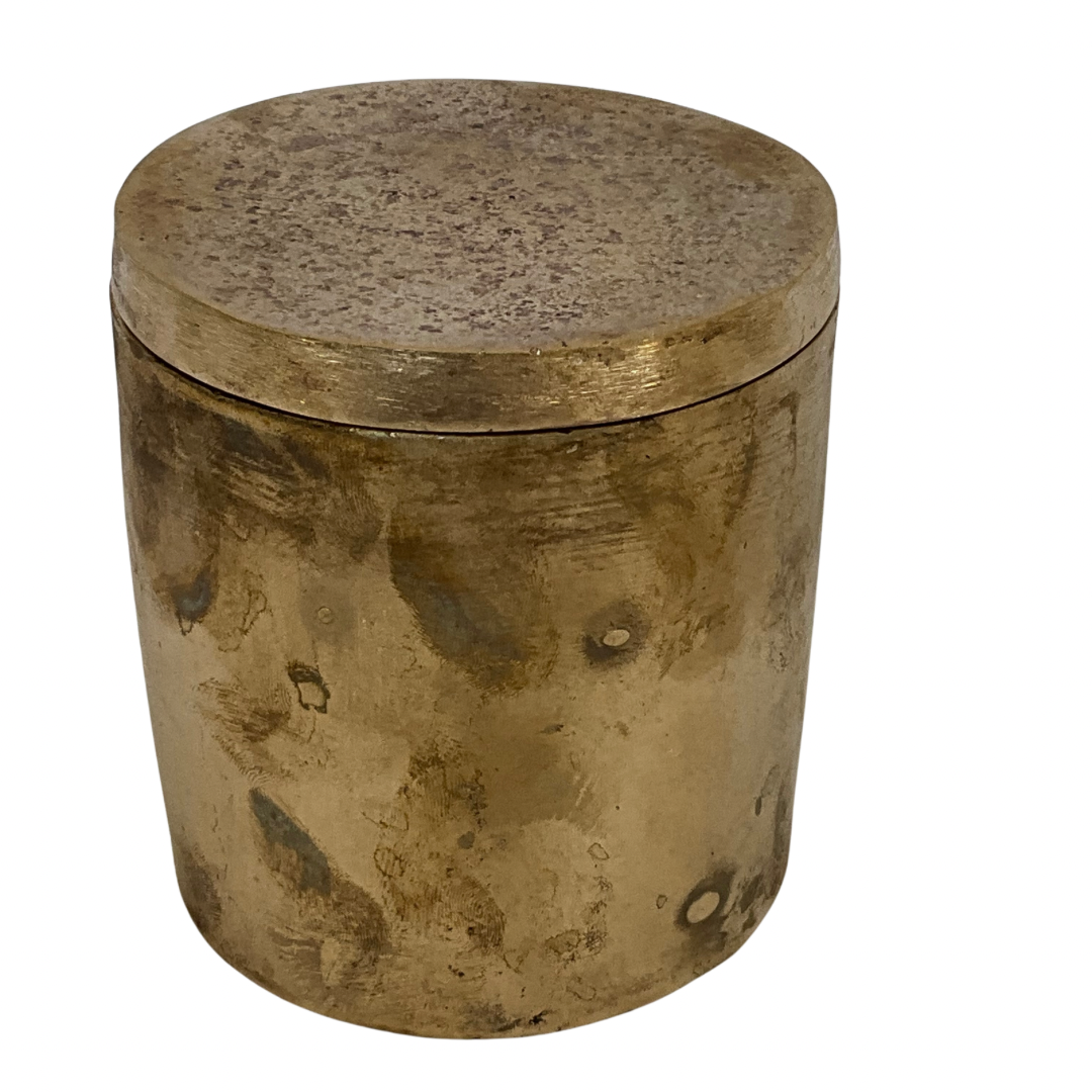 Solid Bronze Gardenia Candle with Lid #15