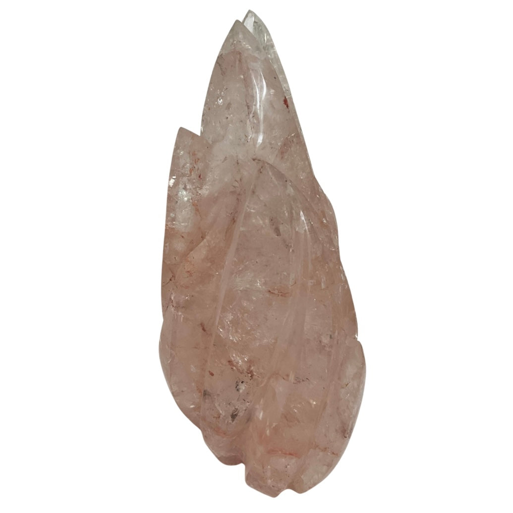 Pink Quartz Crystal with Multiple Spikes