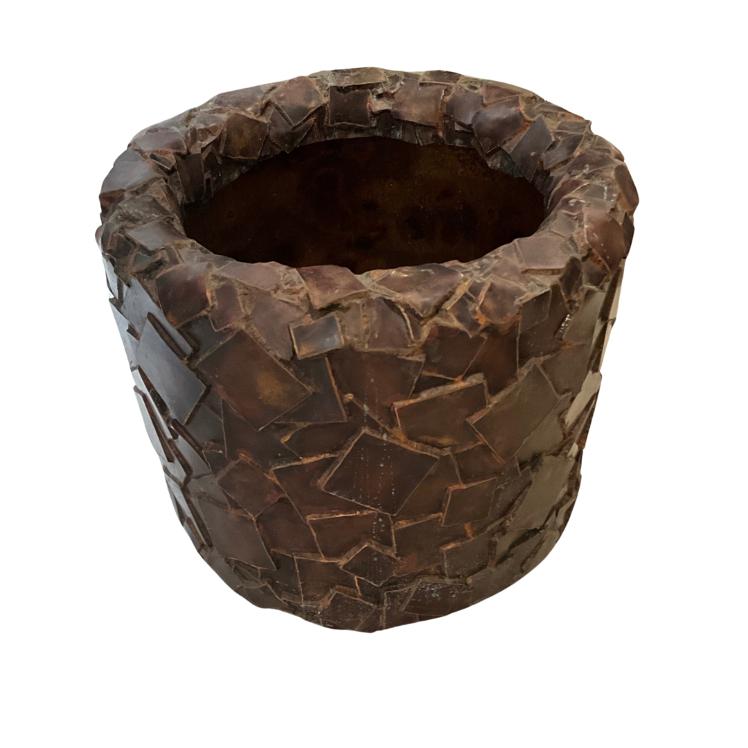 Bronze Patchwork Style Oversized Planter