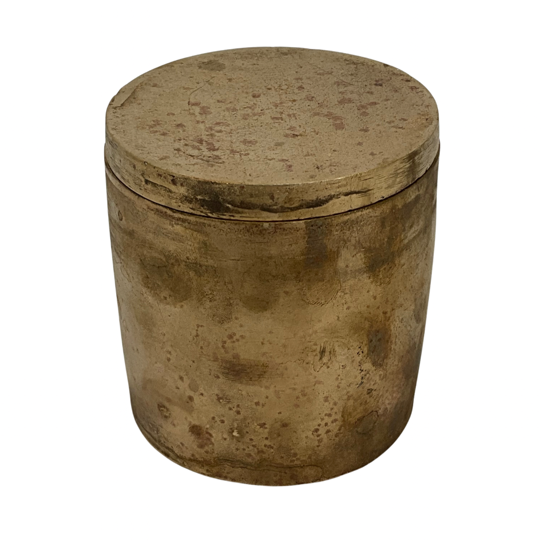 Solid Bronze Gardenia Candle with Lid #19