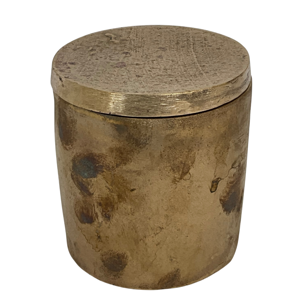 Solid Bronze Gardenia Candle with Lid #13