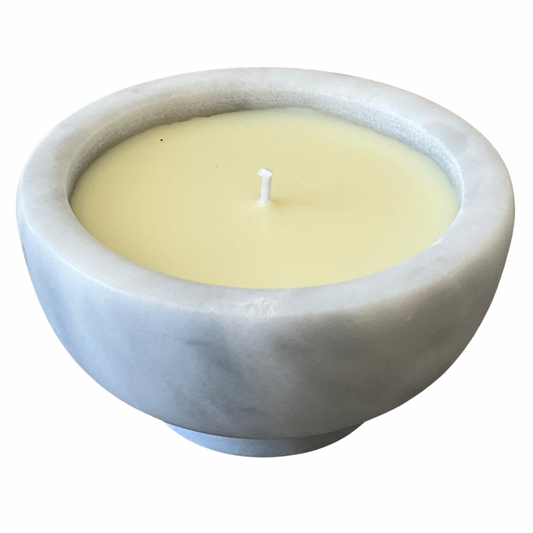 BIjou Light Grey Marble Gardenia Candle