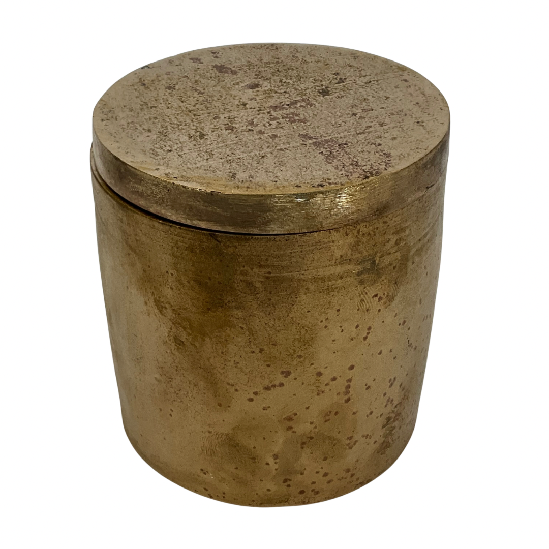 Solid Bronze Gardenia Candle with Lid #1