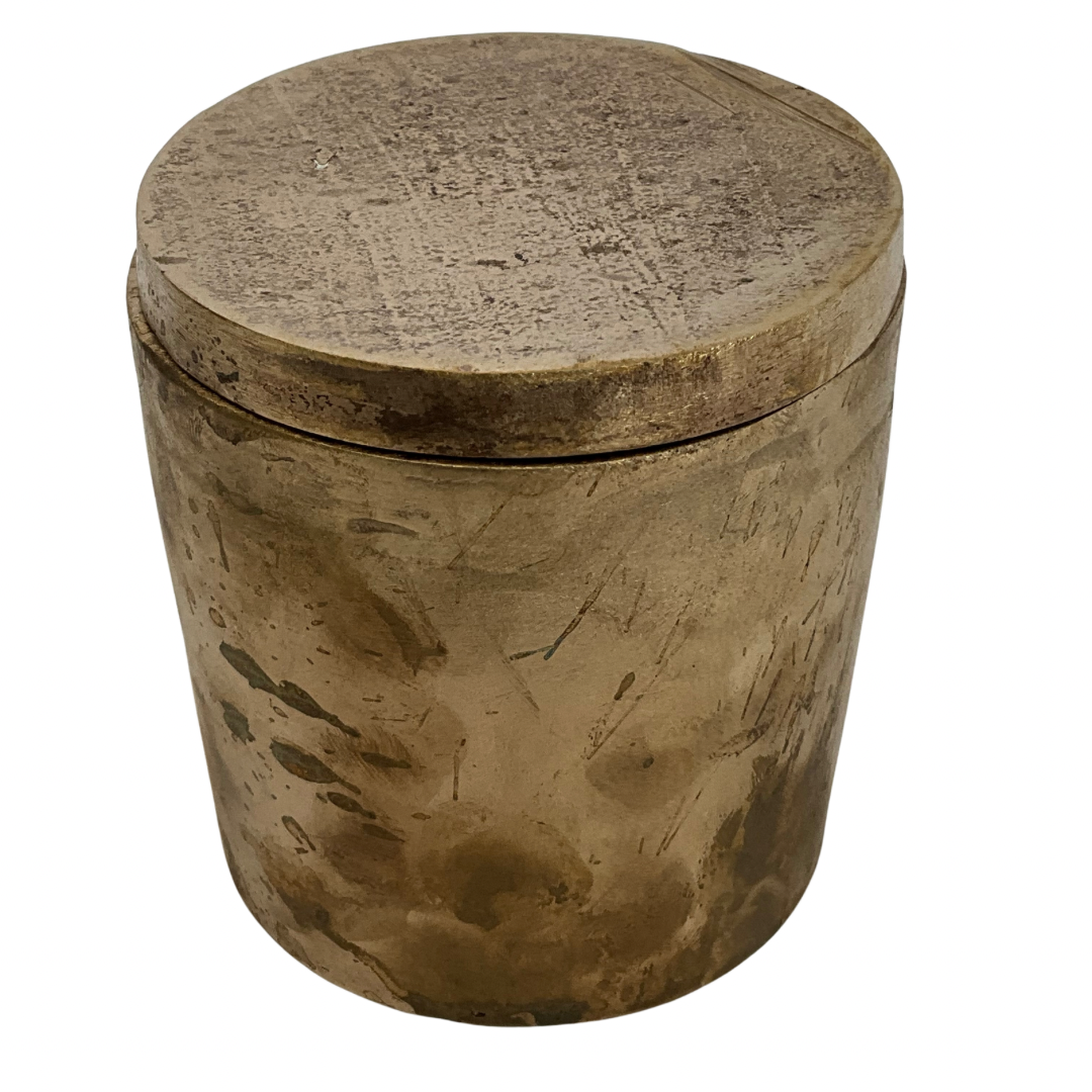 Solid Bronze Gardenia Candle with Lid #4