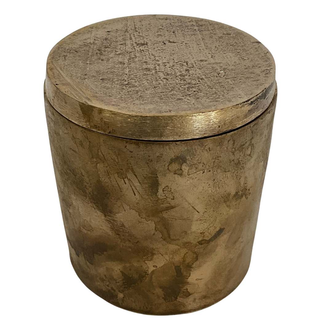 Solid Bronze Gardenia Candle with Lid #4