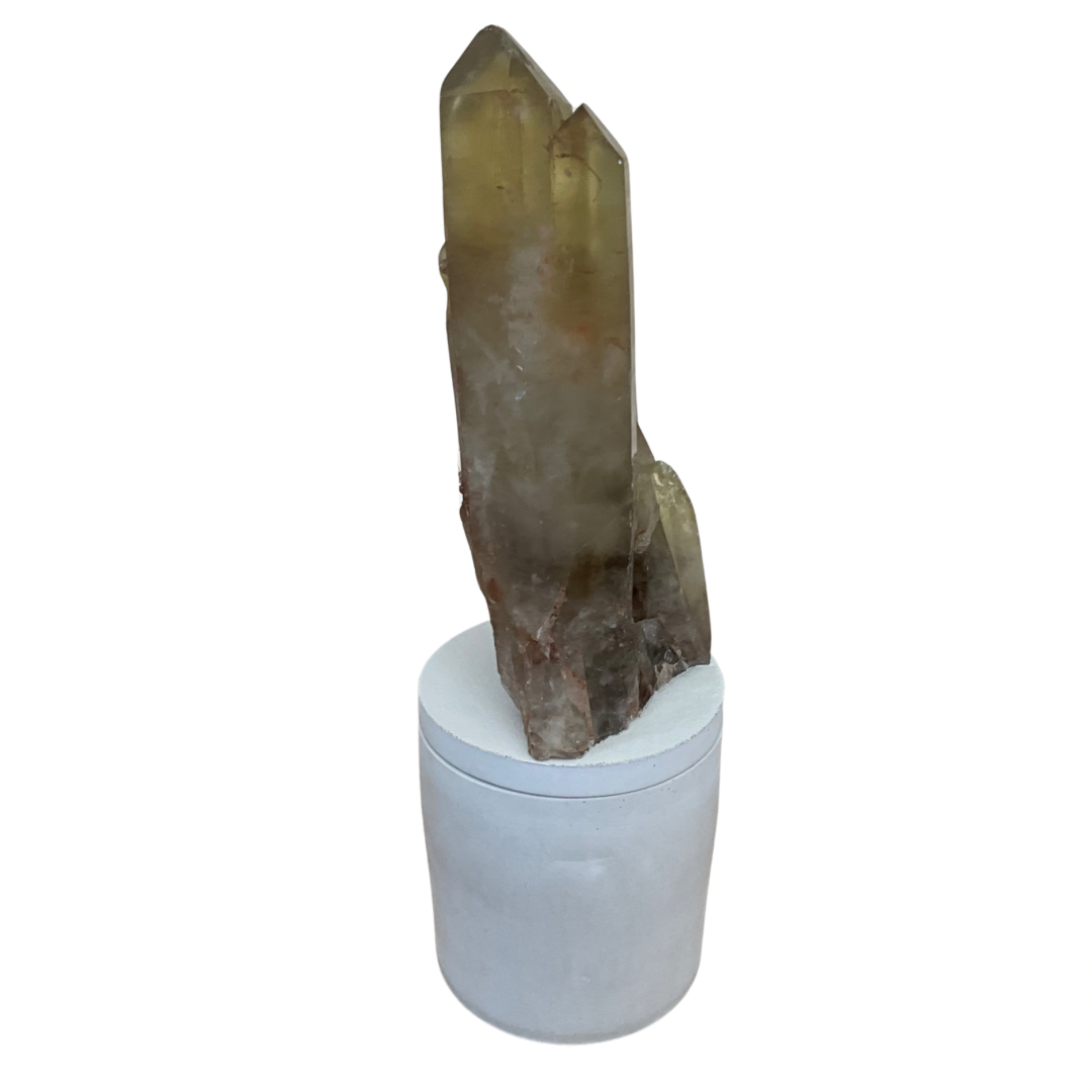 Citrine Generator Cluster Lid Gardenia Candle