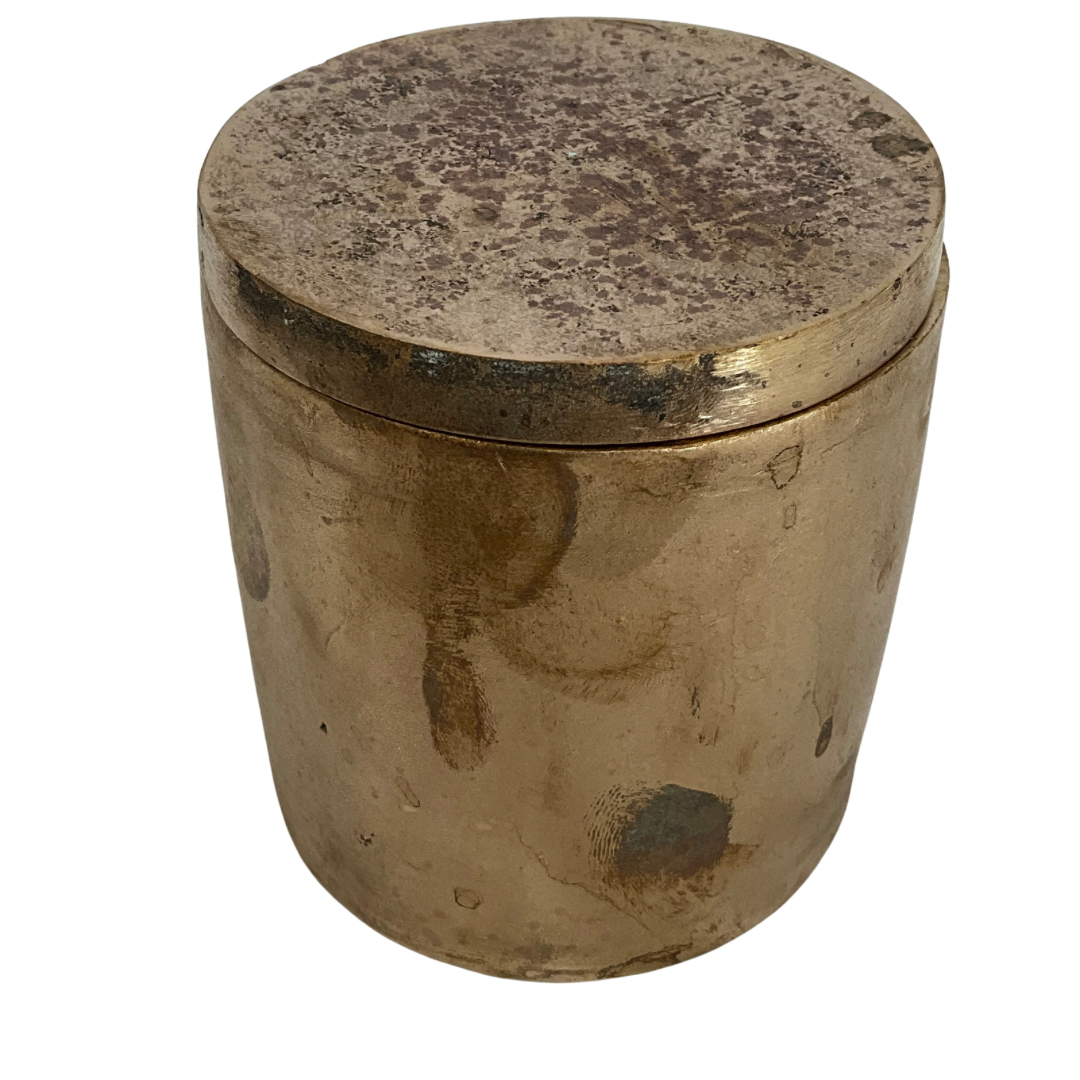 Solid Bronze Gardenia Candle with Lid #3