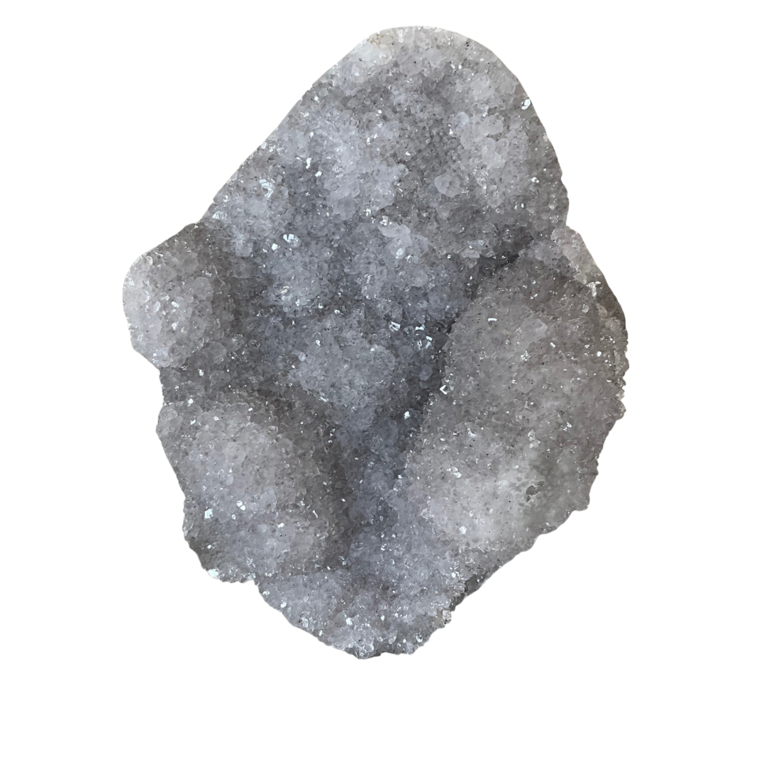Lavender Amethyst Geode Crystal on Stand