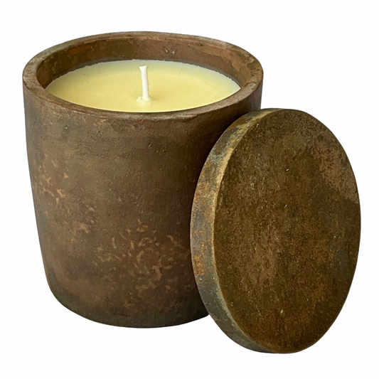 Solid Bronze Gardenia Hand Made Candle #13