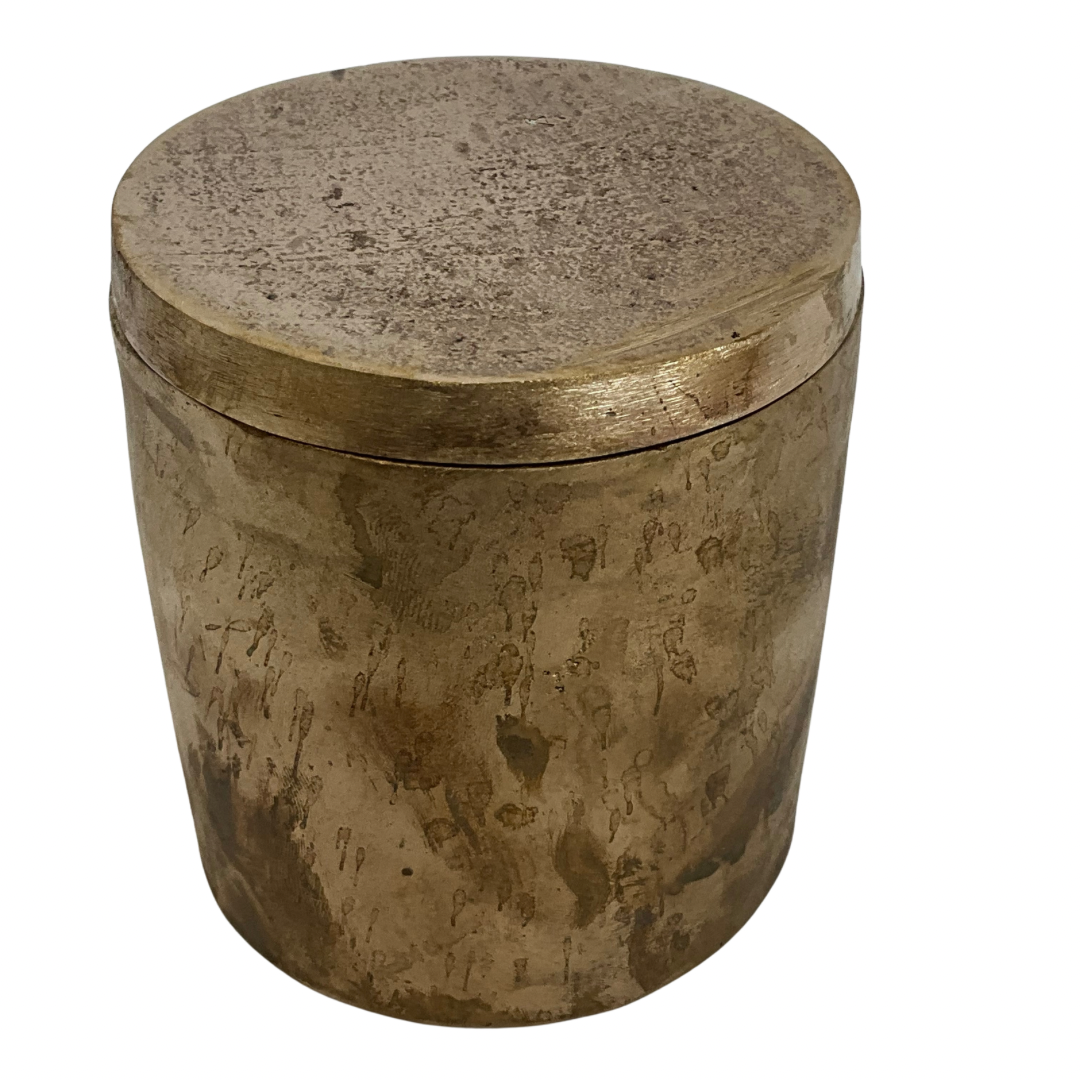 Solid Bronze Gardenia Candle with Lid #4