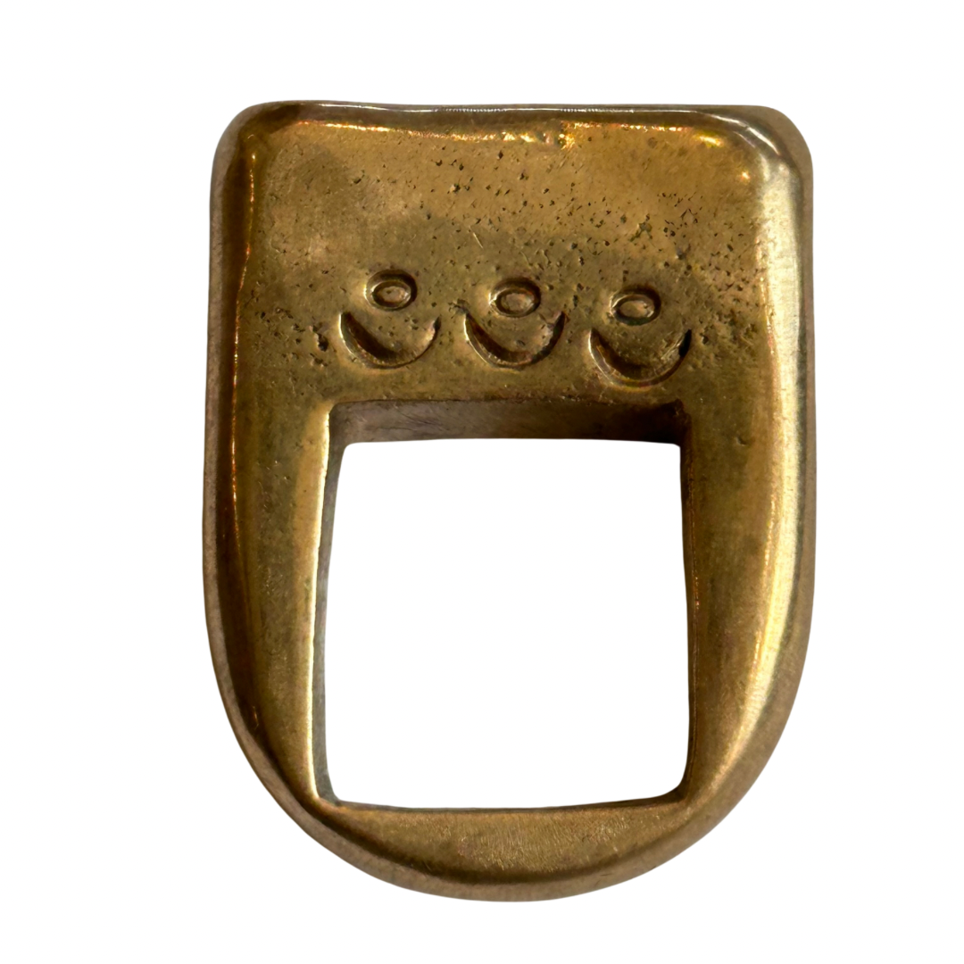 Kyanite Stone Hand-Made Bronze Ring