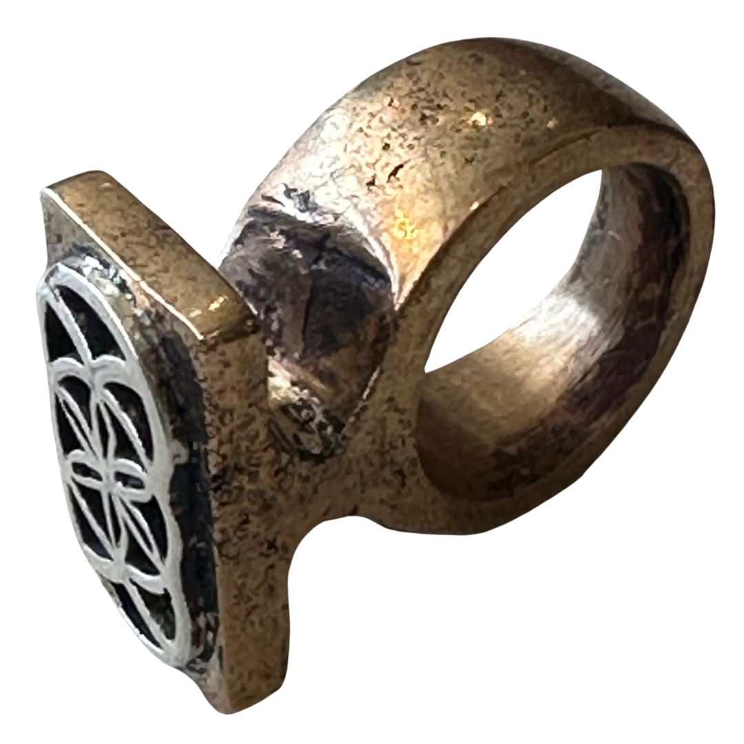 Seed of Life Bronze & Silver Ring