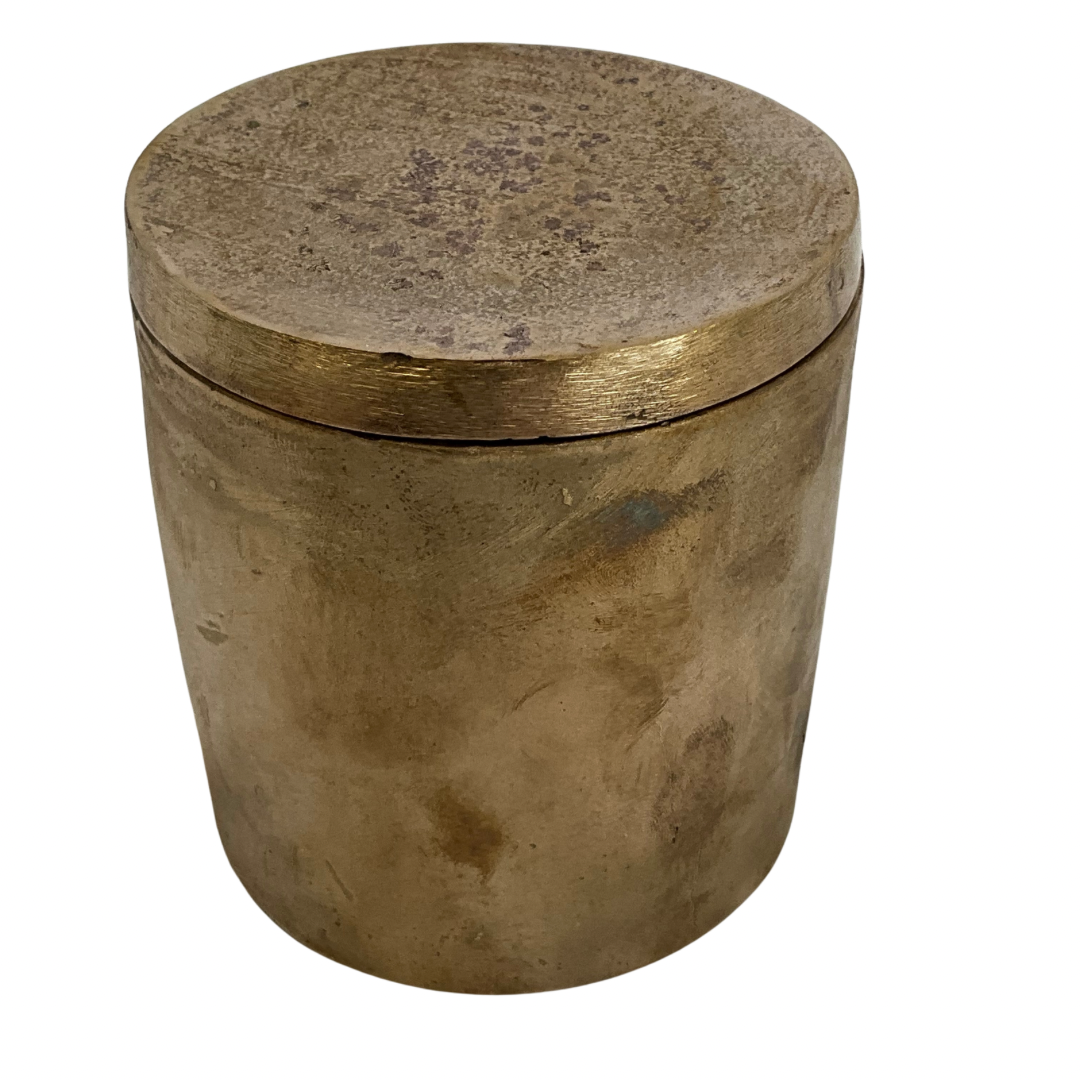 Solid Bronze Gardenia Candle with Lid #9