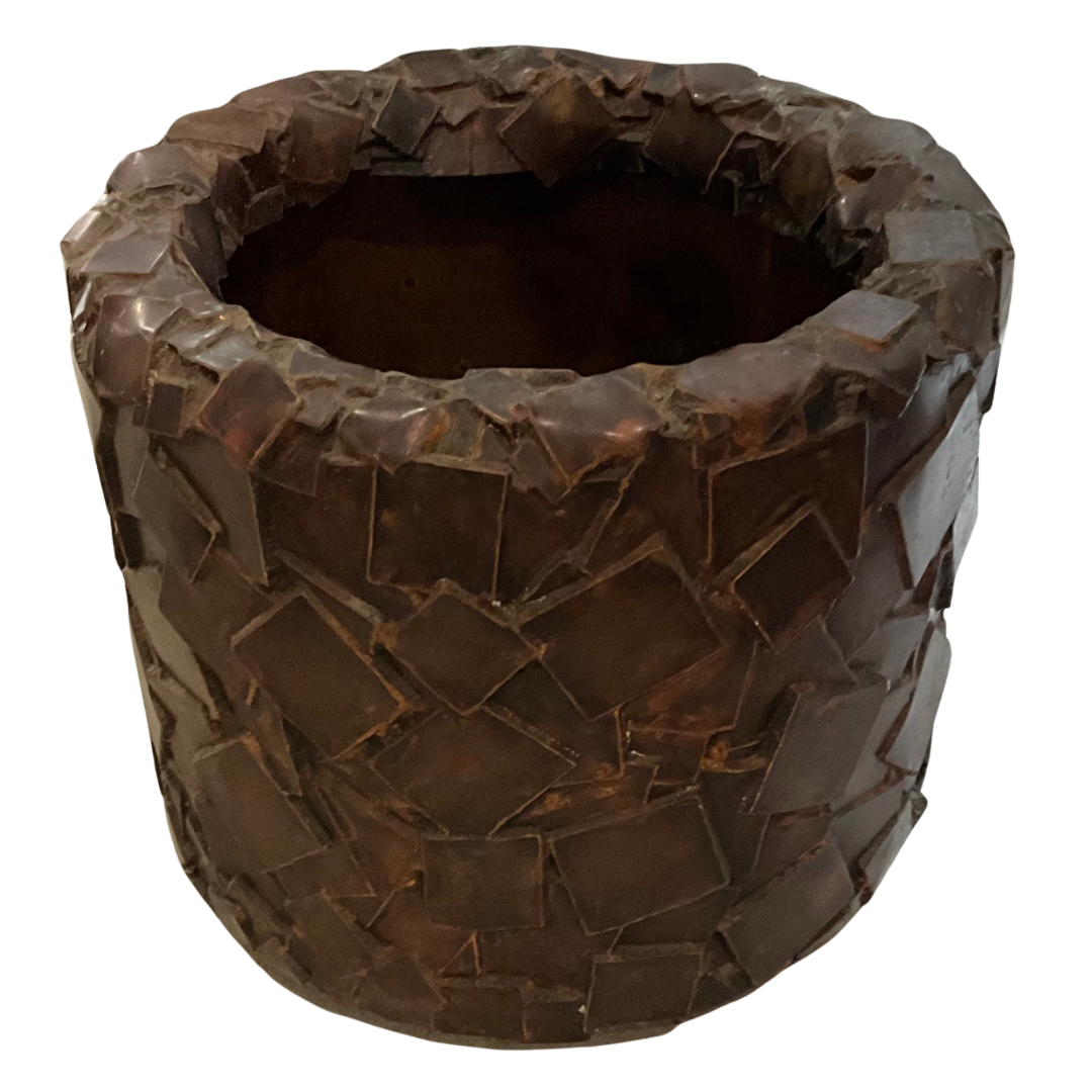 Bronze Patchwork Style Oversized Planter