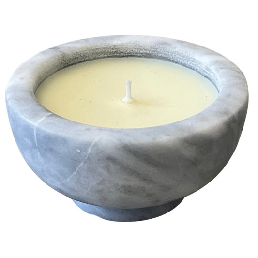 BIjou Medium Grey Marble Gardenia Candle