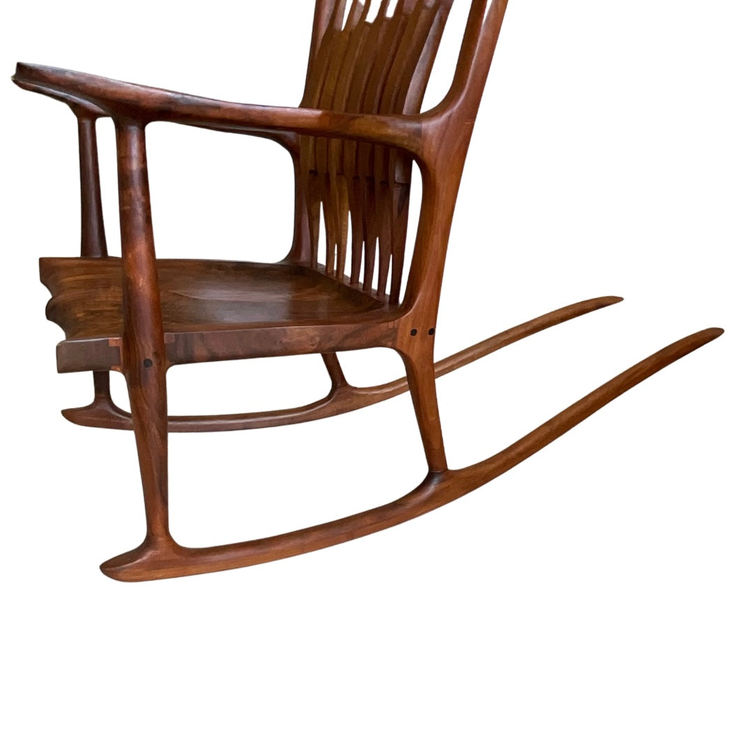 Black Walnut Hand-Crafted Rocking Chair