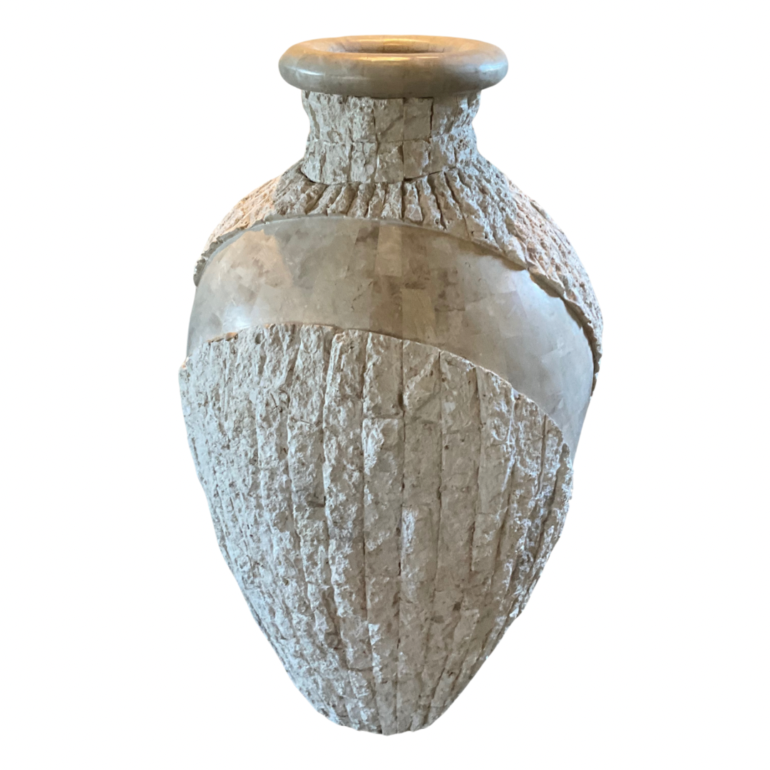 Marquis Collection of Beverly Hills Tessellated Stone Vase