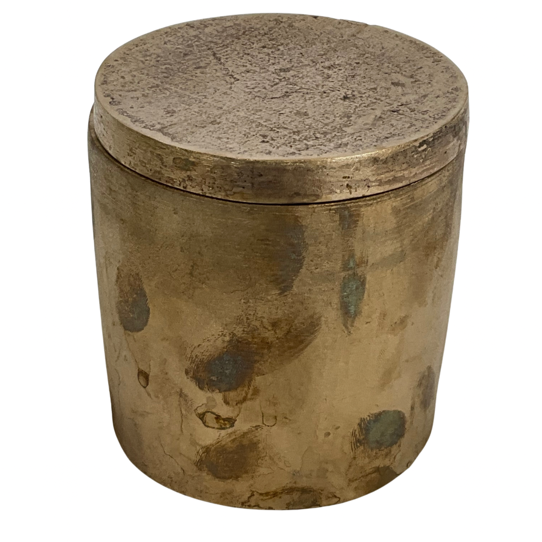 Solid Bronze Gardenia Candle with Lid #7