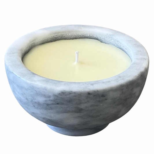 BIjou Swirl Grey Marble Gardenia Candle