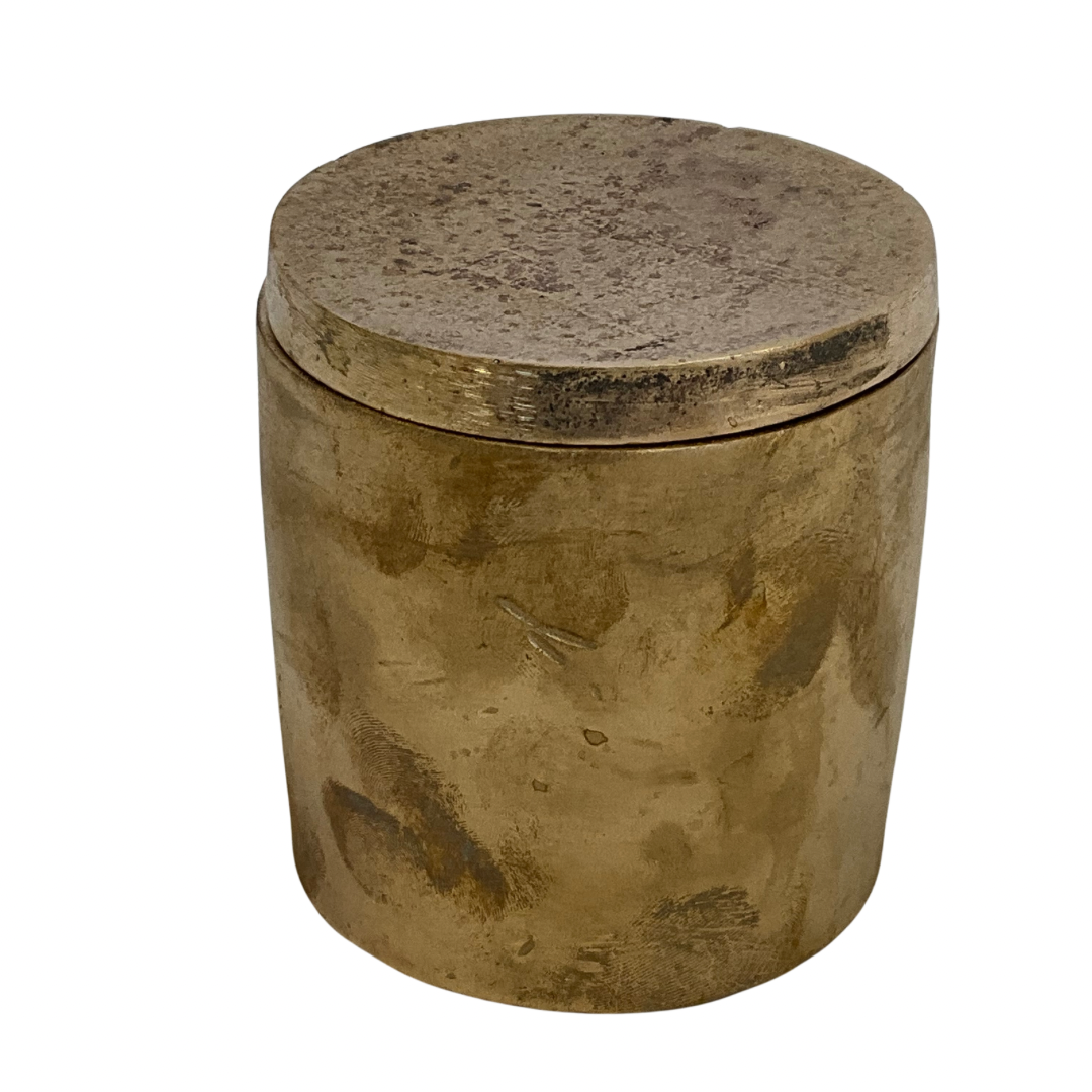 Solid Bronze Gardenia Candle with Lid #17