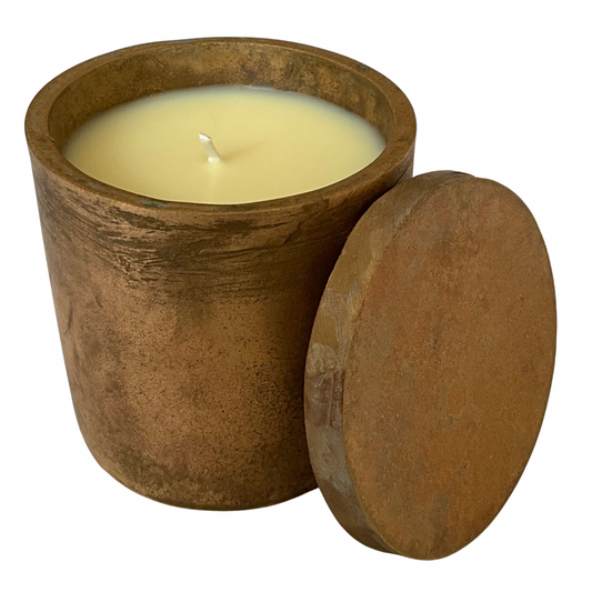 Solid Bronze Gardenia Hand Made Candle #8
