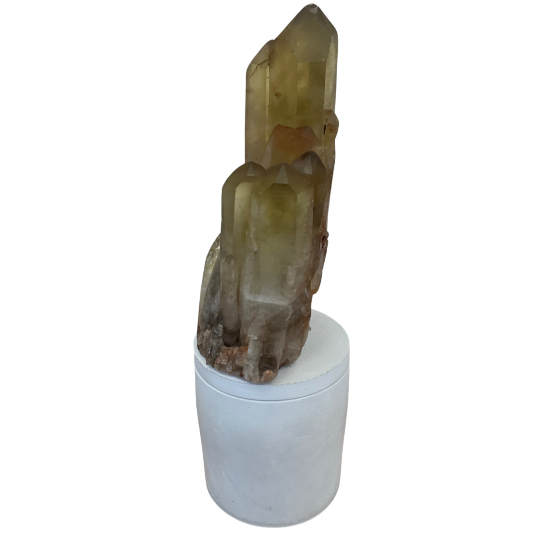 Citrine Generator Cluster Lid Gardenia Candle